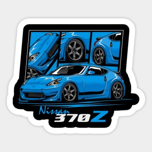 Blue Nissan 370z JDM Car Sticker